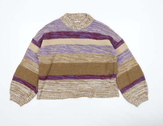 Womens UK Size M Jacqueline de Yong Multicoloured Pullover Jumper