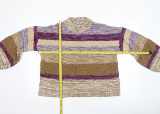 Womens UK Size M Jacqueline de Yong Multicoloured Pullover Jumper