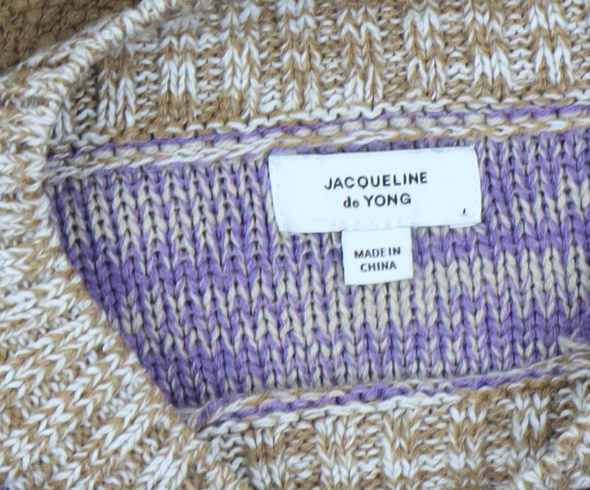 Womens UK Size M Jacqueline de Yong Multicoloured Pullover Jumper