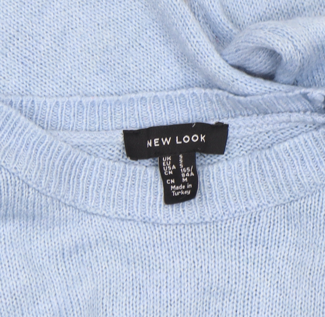 Womens UK Size S New Look Blue Pullover Jumper