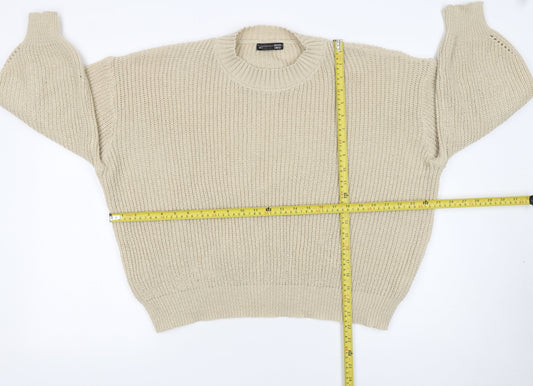 Womens UK Size S Dazy Beige Pullover Jumper
