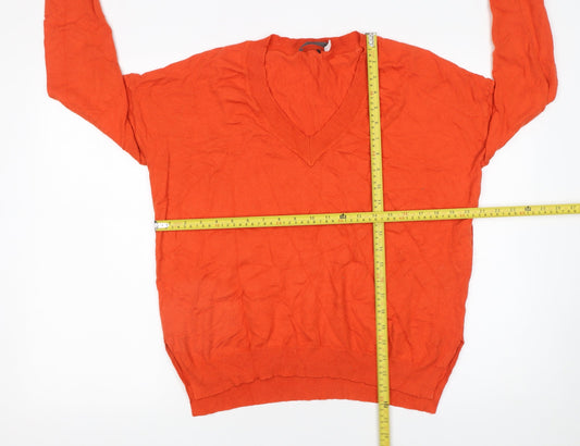 Womens UK Size XS Mint Velvet Orange Pullover Jumper