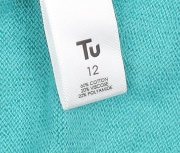 Womens UK Size 12 TU Green Cardigan Jumper
