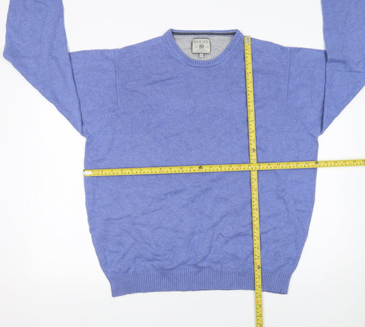 Mens UK Size XL Wolsey Blue Pullover Jumper