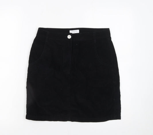 Womens UK Size 8 Papaya Straight & Pencil Corduroy Skirt