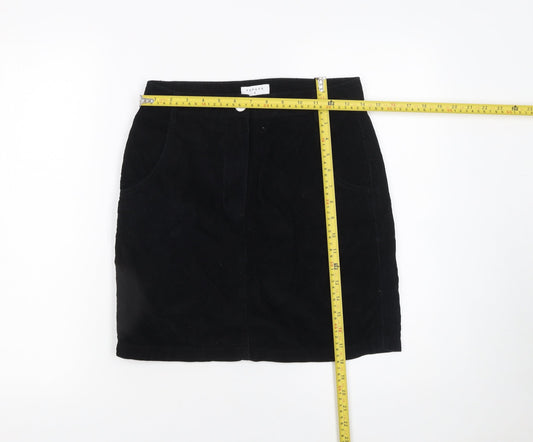 Womens UK Size 8 Papaya Straight & Pencil Corduroy Skirt