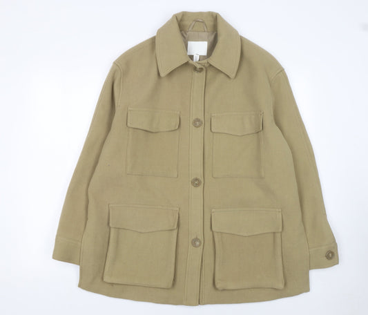 Womens UK Size 12 H&M Beige Basic Jacket