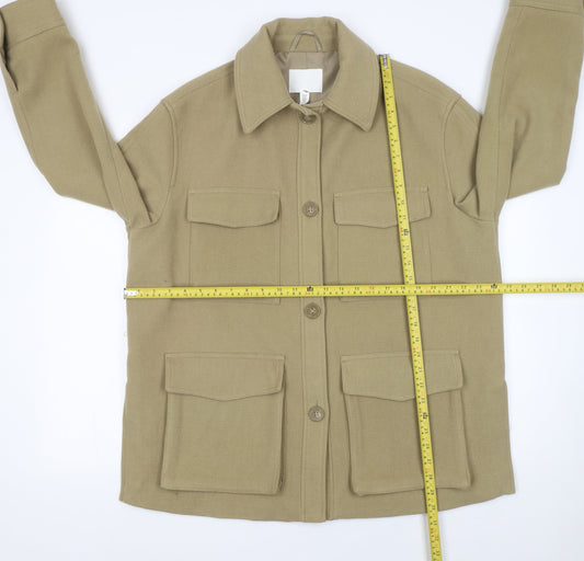 Womens UK Size 12 H&M Beige Basic Jacket