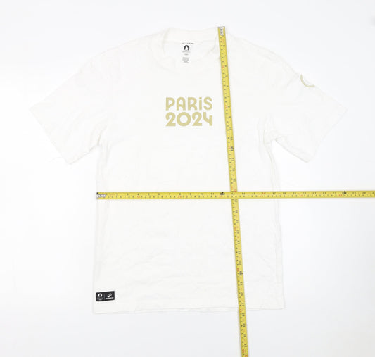 Mens UK Size S DECATHLON White T-Shirt