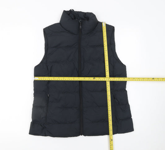 Womens UK Size 10 Marks and Spencer Black Puffer Jacket