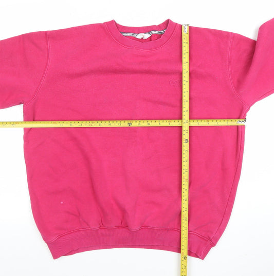 Womens UK Size M Cotton Traders Pink Pullover Sweatshirt