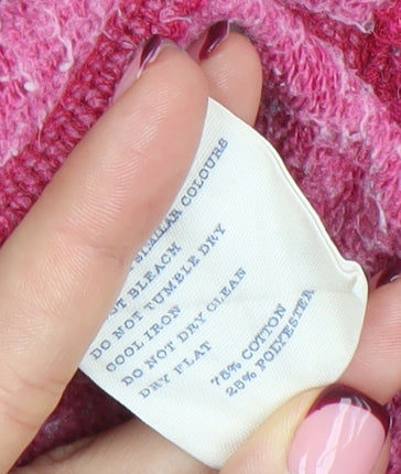Womens UK Size 8 Jack Wills Pink Pullover Hoodie