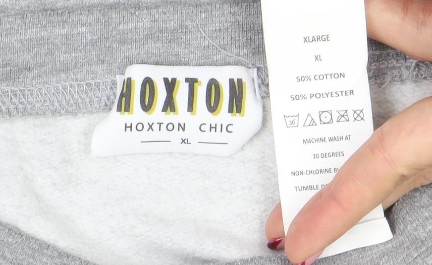 Womens UK Size XL Hoxton Chic Grey Pullover Sweatshirt