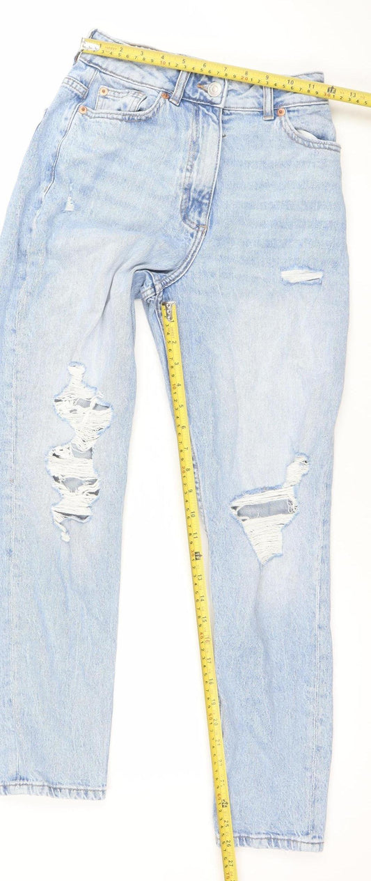 Womens UK Size 6 Primark Relaxed Fit Boyfriend Blue Jeans
