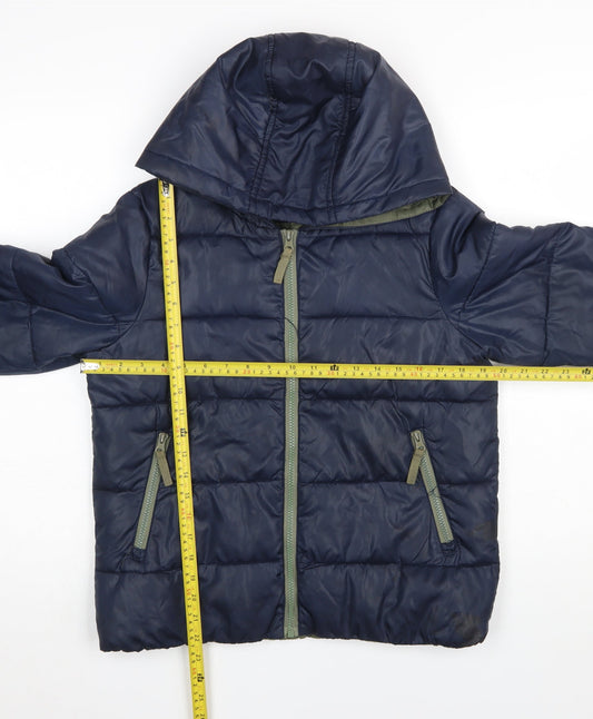 Womens UK Size S Vero Moda Jeans Blue Puffer Jacket