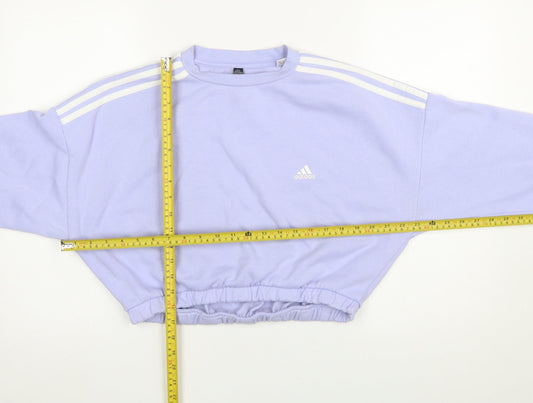 Womens UK Size 14 adidas Purple Pullover Sweatshirt