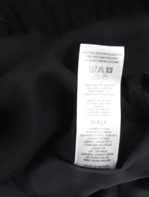 Womens UK Size 12 Gallery Regular Black Suit Trousers