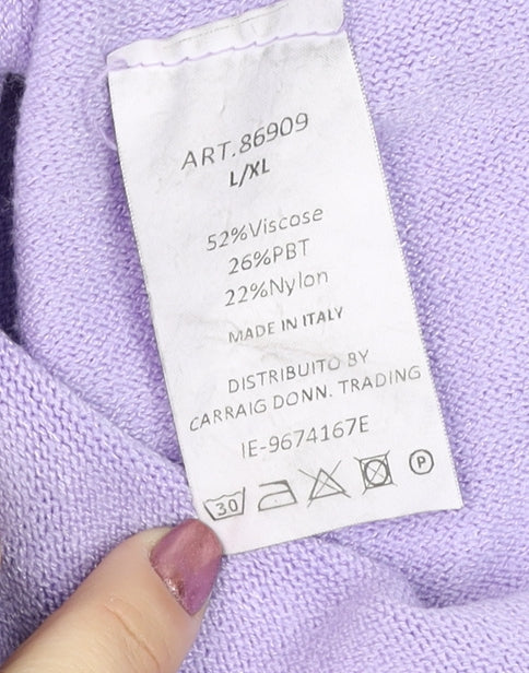 Womens UK Size LXL Pala D’Oro Purple Pullover Jumper