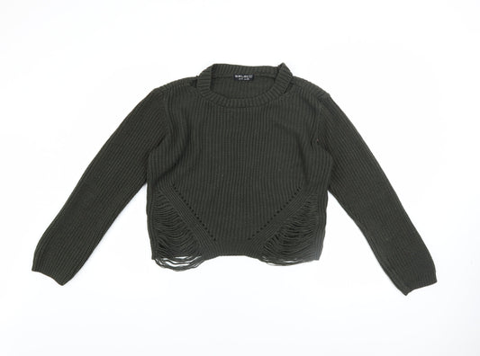 Womens UK Size 10 Select Green Pullover Jumper