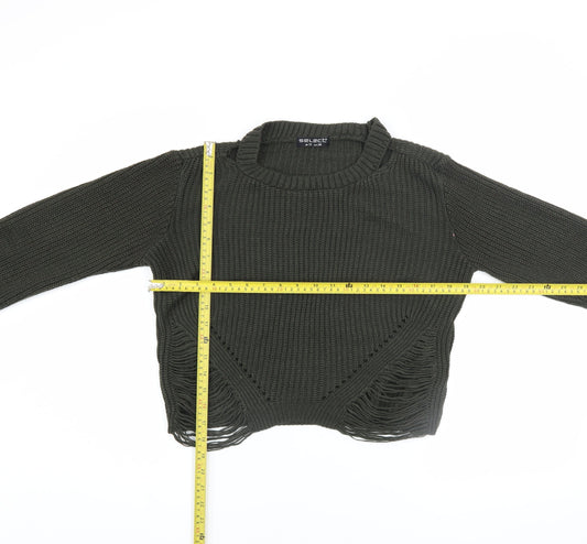 Womens UK Size 10 Select Green Pullover Jumper
