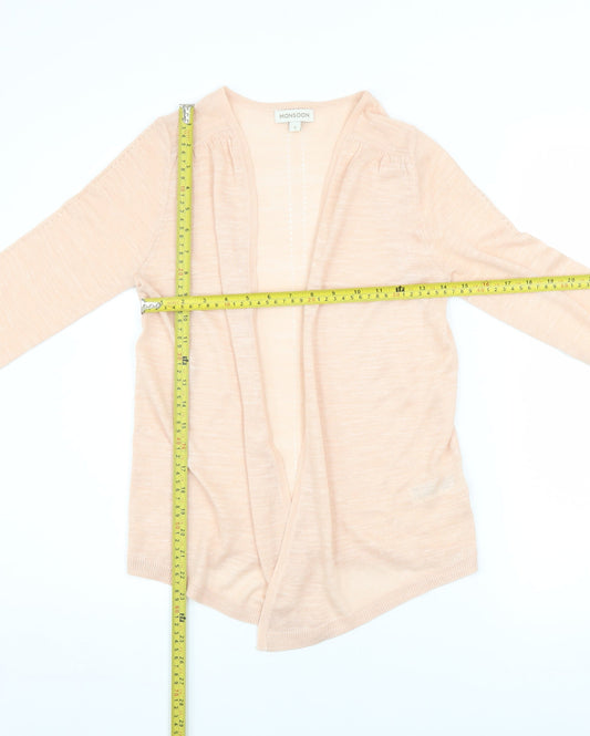 Womens UK Size S Monsoon Beige Cardigan Jumper