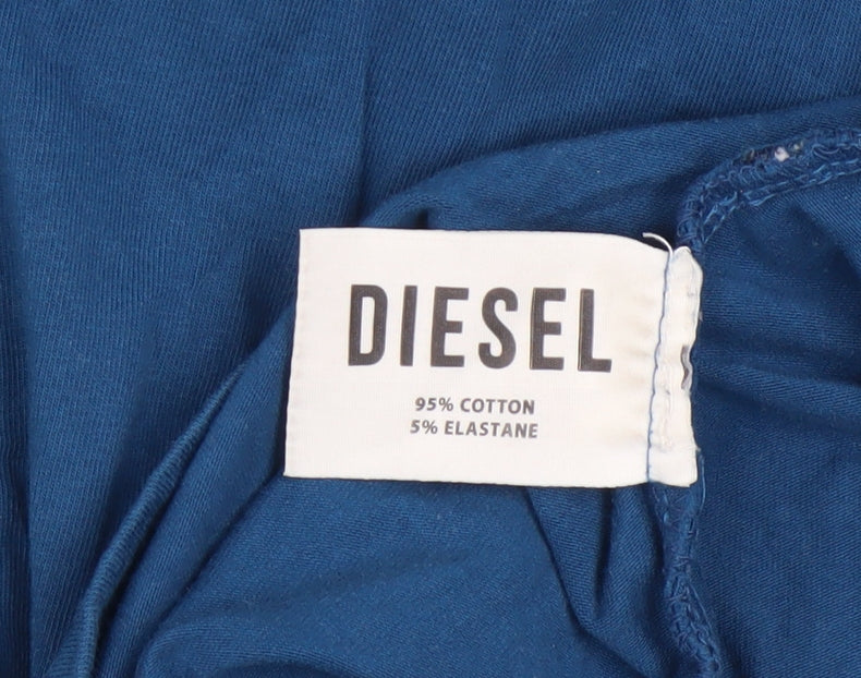 Mens UK Size M Diesel Blue T-Shirt