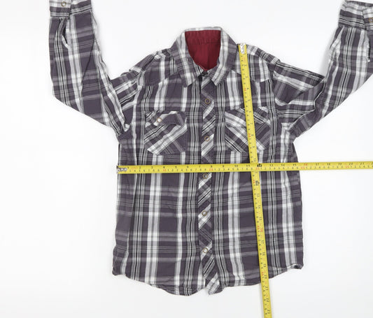 Boys UK Size 8-9 Years St. Bernard for Dunnes Grey Basic Button-Up