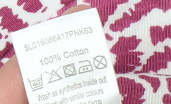 Womens UK Size M BM Casual Pink Basic T-Shirt