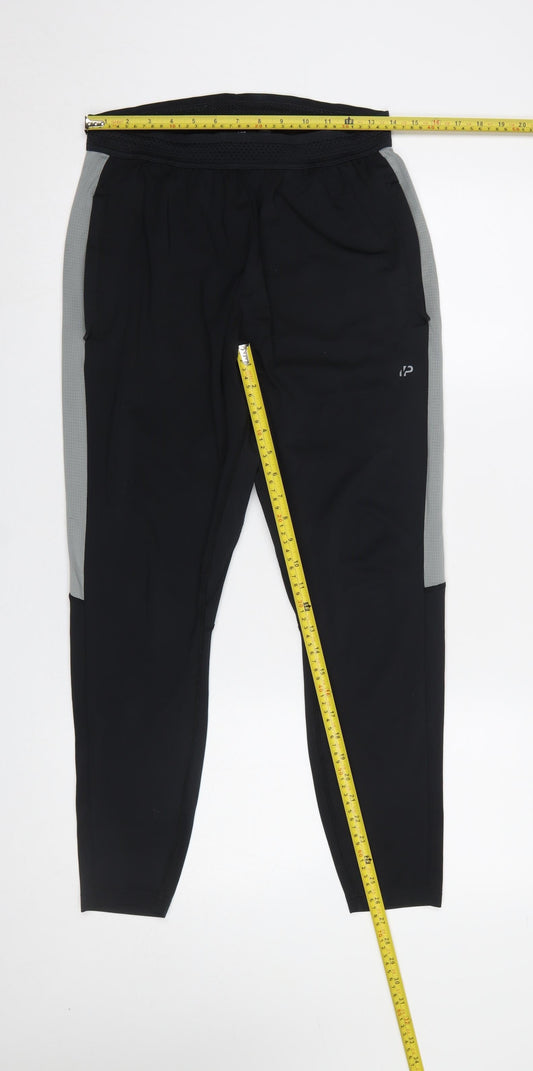 Womens UK Size S MP Slim Fit Jogger Black Trousers