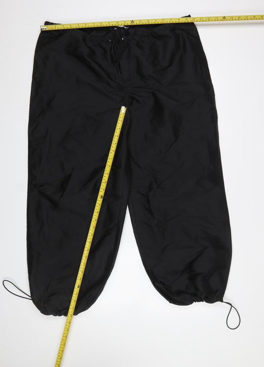 Womens UK Size M Topshop Regular Fit Jogger Black Trousers