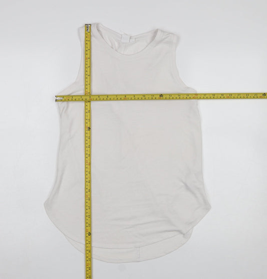 Womens UK Size S Gap Ivory Basic Tank