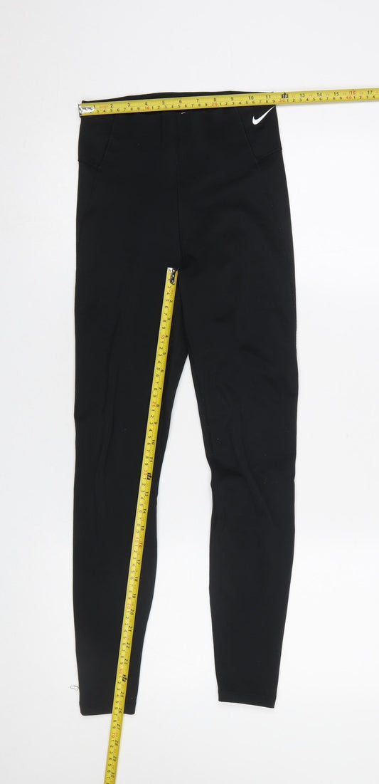Womens UK Size XS Nike Slim Fit Leggings Black Leggings