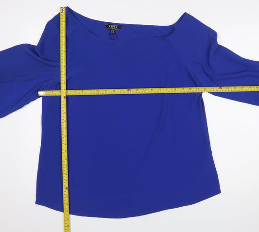 Womens UK Size 18 Lipsy Blue Tunic Blouse
