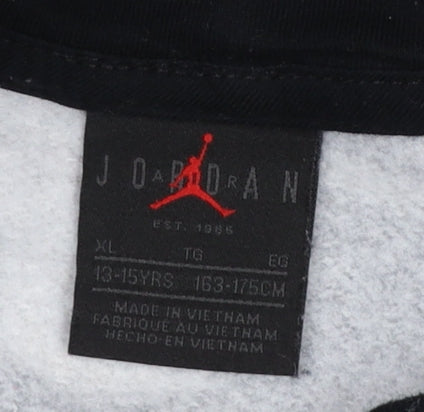 Boys UK Size XL Jordan Black Pullover Hoodie