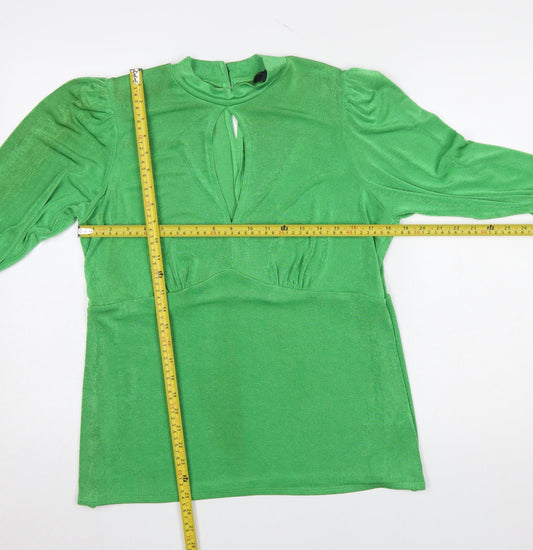 Womens UK Size 18 New Look Green Tunic Blouse