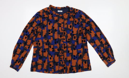 Womens UK Size 16 Damart Multicoloured Classic Blouse