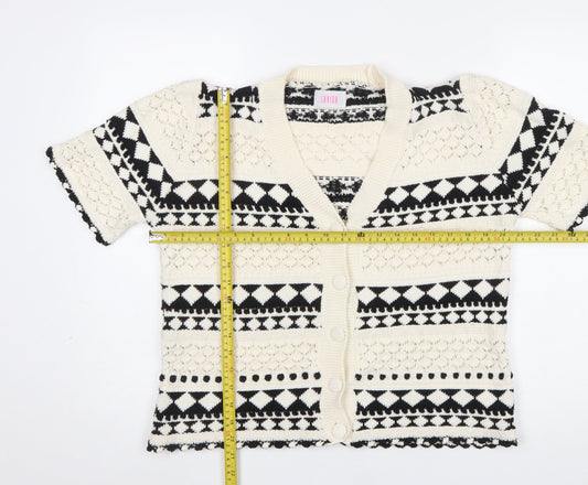 Womens UK Size 16 Savida Multicoloured Cardigan Jumper