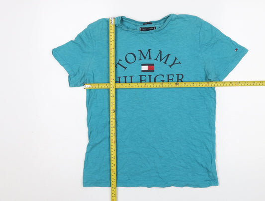 Boys UK Size 164 Tommy Hilfiger Blue Basic T-Shirt