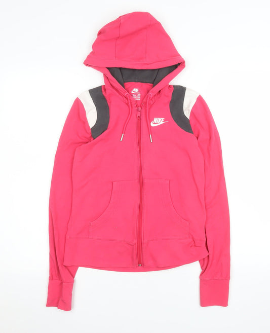 Womens UK Size S Nike Pink Basic Jacket