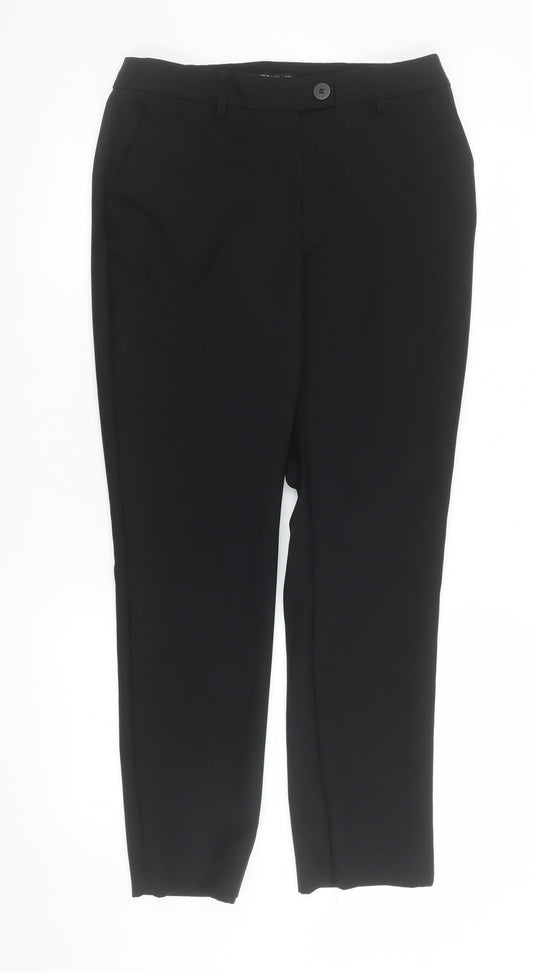 Womens UK Size 10 Dunnes Stores Classic Fit Business Workwear Casual Black Trous