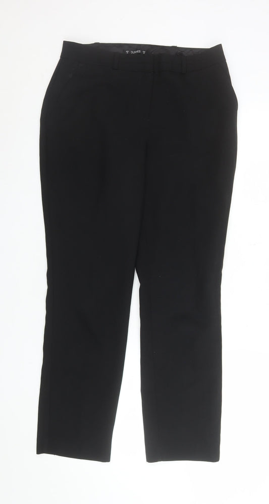 Womens UK Size 10 Dunnes Stores Regular Fit Business Workwear Casual Black Trous