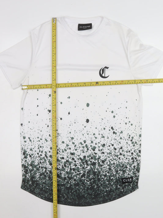 Mens UK Size L Closure London White T-Shirt