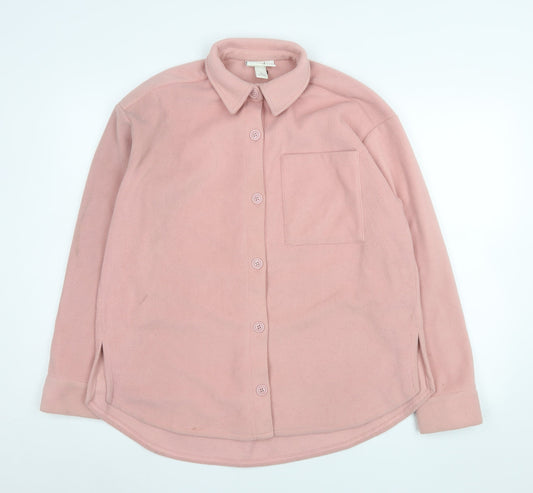 Womens UK Size XS Monki Pink Basic Jacket