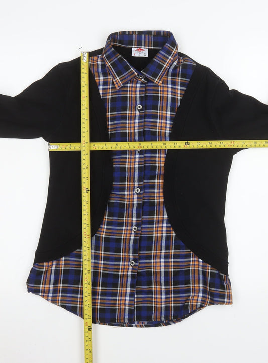Womens UK Size 8 Lee Cooper Blue Classic Button-Up