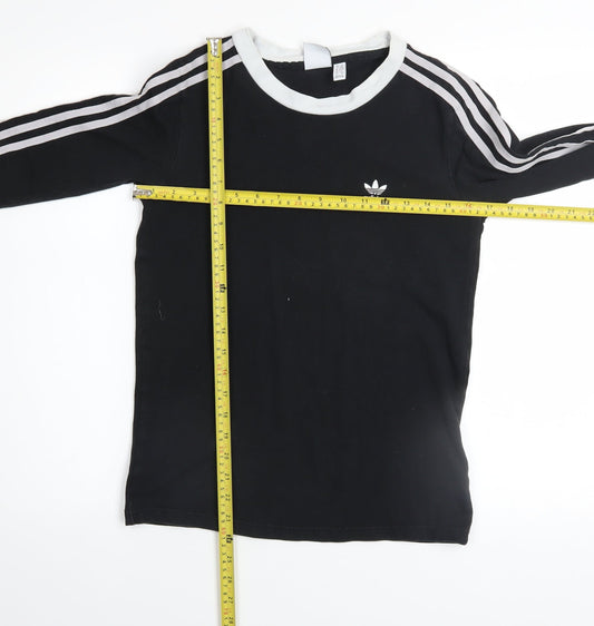 Womens UK Size 6 adidas Black Gym & Training Running & Jogging Yoga T-Shirt