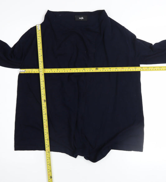 Womens UK Size S Wallis Black Cardigan Jumper