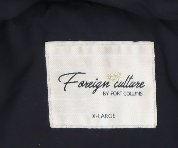 Womens UK Size XL Foreign Culture by Fort Collins Black Puffer Jacket
