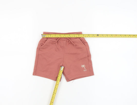 Dunnes Stores Unisex Baby Brown Drawstring Shorts 18-24 Months Cotton Blend