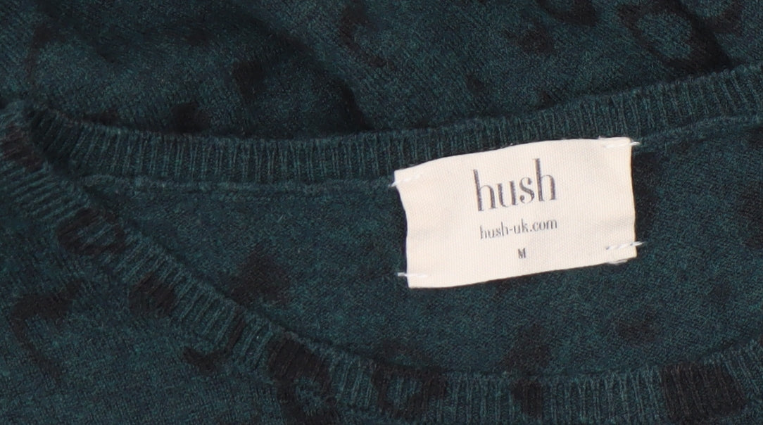 Womens UK Size M Hush Green Pullover Jumper