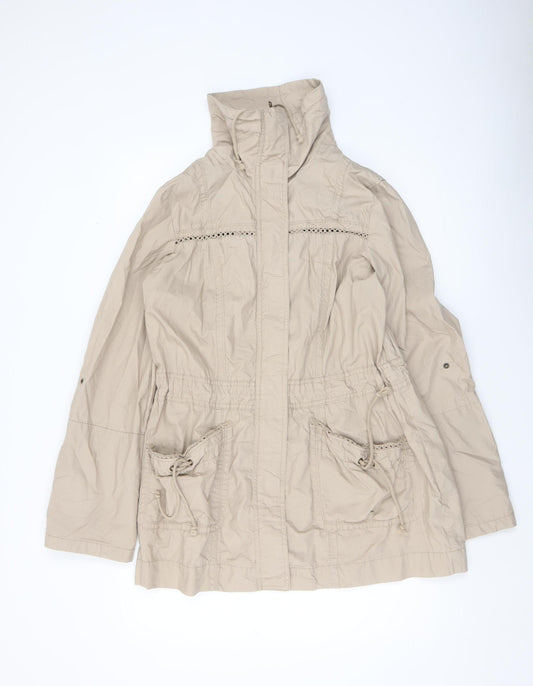 Womens UK Size 12 George Beige Anorak Coat